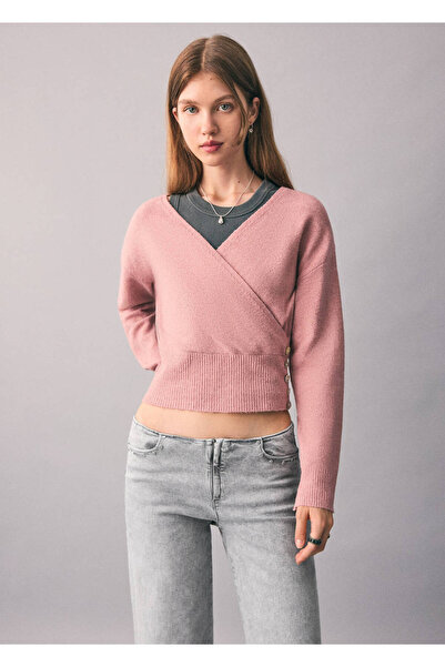 Mango Teen Wideleg zımbalı jean pantolon