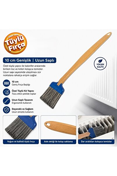 Dekor 6054 4" Kalorifer Ekstra Kestirme Fırçası 100mm