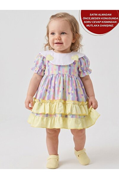 aysskids Rochie festivă pentru fetițe bebeluși și copii, stil AVA, cu guler t...