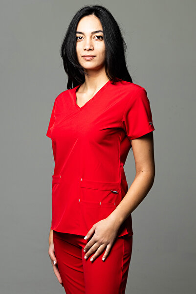 OEM Costum medical NOU PREMIUM EVA pentru femei, Roșu