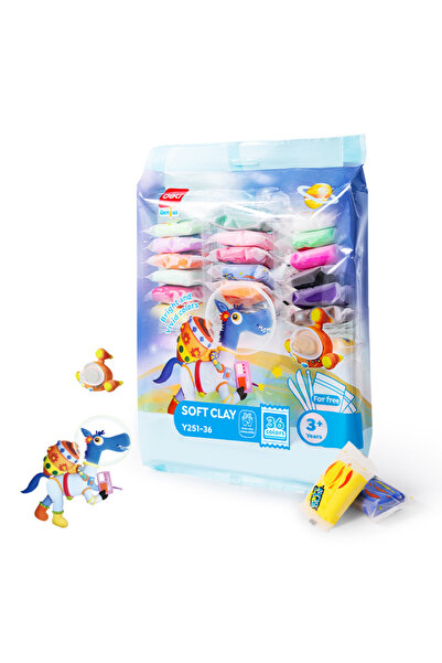 Deli Plastilină moale 36 culori 216g