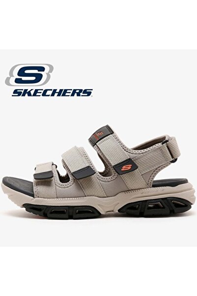 SKECHERS Atlan-Bodie 210444 Ortopedik Erkek Sandalet BEJ