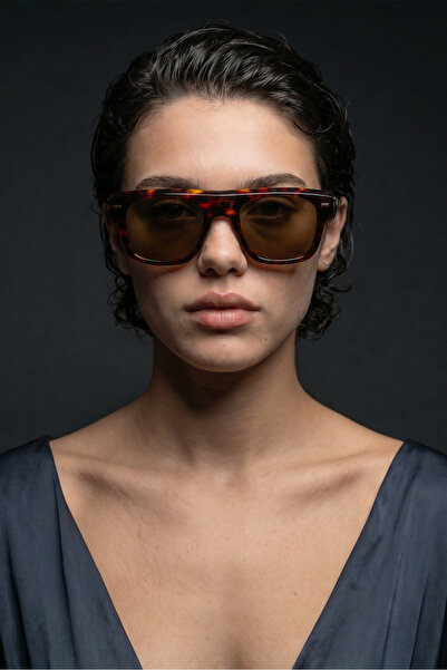 Bilge Karga Hivon Leopard Brown Sunglasses