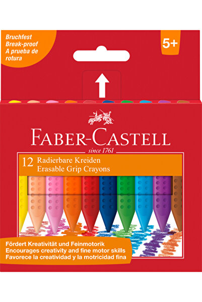 Faber Castell Plastic Colored Pencils Faber-Castell Grip, 12 Colors/Set
