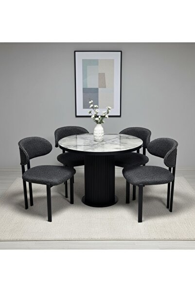 ROYALİSA TABLE CHAİR LOTUS SUR MODERN MUTFAK MASA TAKIMI MDF