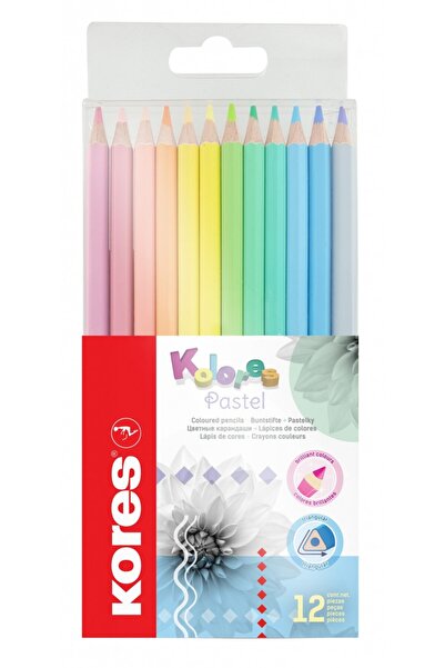 kores 12 creioane colorate pastel