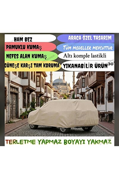 Utku otobranda Ferhan gün Togg T10 X uyumlu ham bez araba brandası araç örtüs...