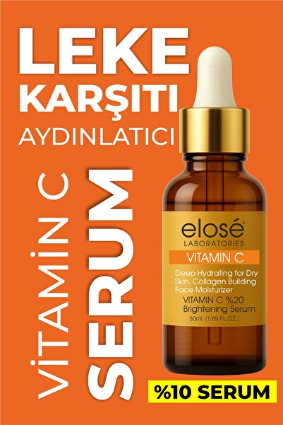 Elose Leke Karşıtı Aydınlatıcı Vitamin C Yüz Bakım Serumu 50ml