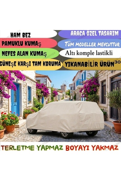 Utku otobranda Ferhan gün Volkswagen Touareg uyumlu ham pamuklu kumaş araba b...