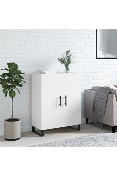 Concept Servantă, alb, 69,5x34x90 cm, lemn compozit