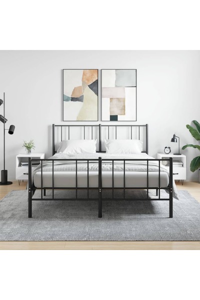 Concept Noptiere, 2 buc., alb, 40x35x47,5 cm, lemn compozit