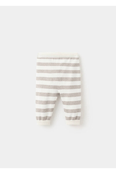 MANGO Baby Çizgili triko pantolon