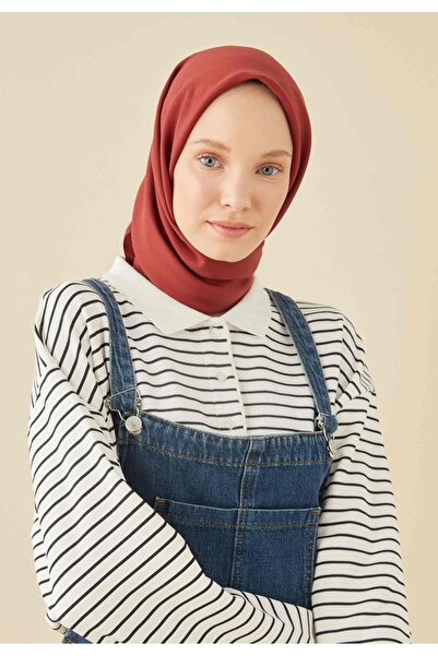 Freshscarfs Βαμβακερό μεταξωτό φουλάρι κεράσι