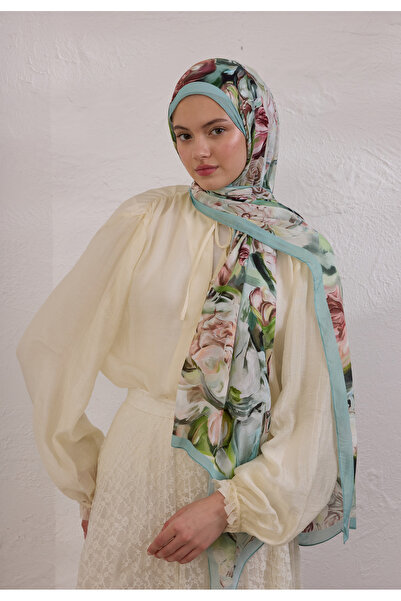 Freshscarfs Nerissa Desen Rami Şal Okyanus