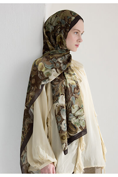 Freshscarfs Astra Floş Viskon Şal Kahve