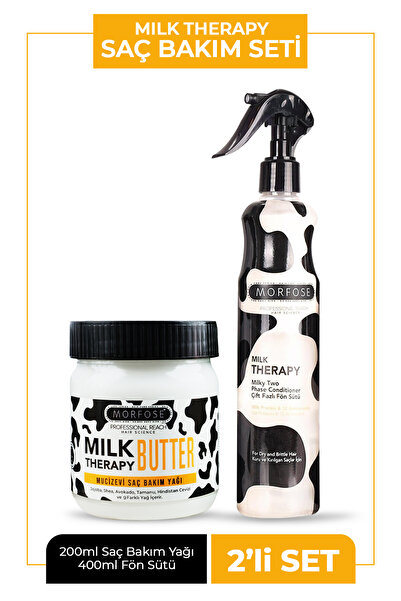Morfose Milk Therapy Butter + Çift Fazlı Fön Suyu 400 Ml