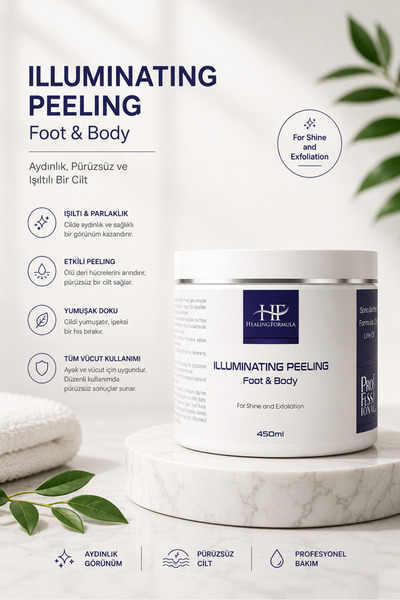 HF HEALING FORMULA Illuminating Peeling – Ayaklar ve Vücut İçin Peeling 450 ml