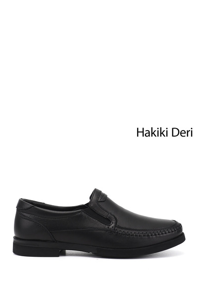 GÖNDERİ(R) Men's Black Genuine Leather Classic Shoes