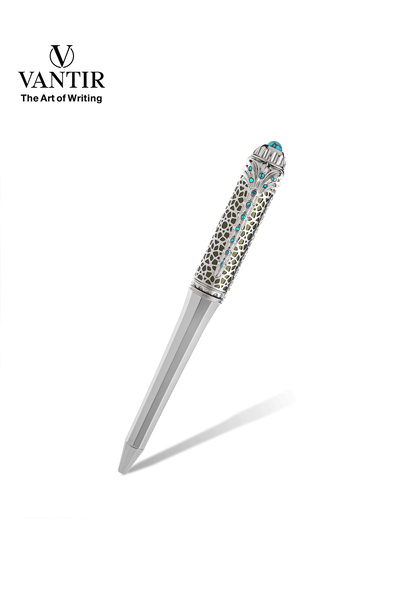 VANTIR Crown Green Ballpoint Pen with Custom Design | Elegant Writing with Sm...