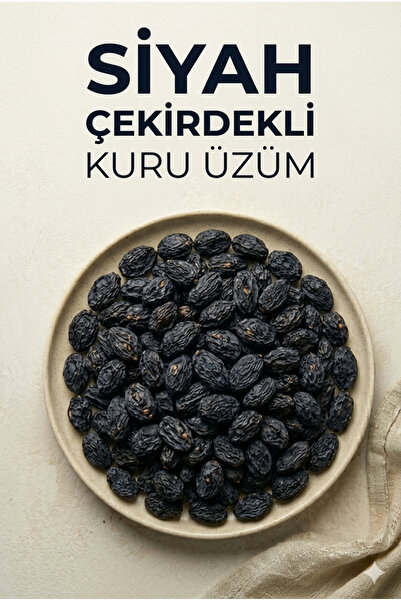 Şener Fruit Dried Blood Grapes Black Grapes 100 Gr Snack