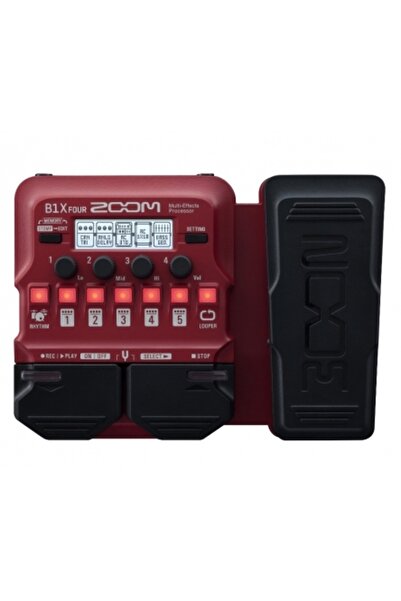 Zoom B1x FOUR Expression Pedallı Bass Multi-Efekt Prosesörü