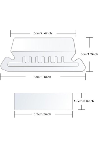 Arabest 100 Sets Hanging File Folder Tabs, Plastic Labels & Inserts for File ...