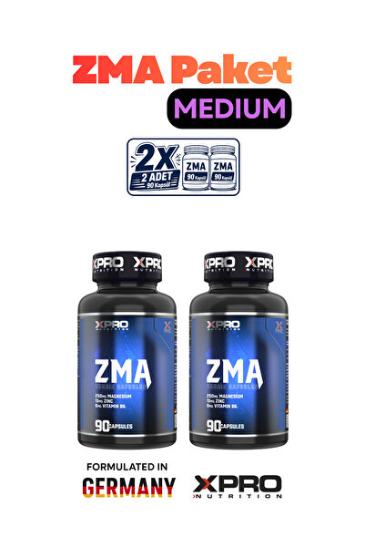 Xpro Nutrition 2'li Eco ZMA Paketi (90+90 - 180 Kapsül) 90 Servis