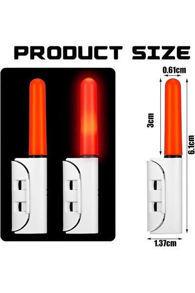Arabest 2.5 Inch Fishing Glow Sticks, LED Rod Tip Light with Batteries for Ni...