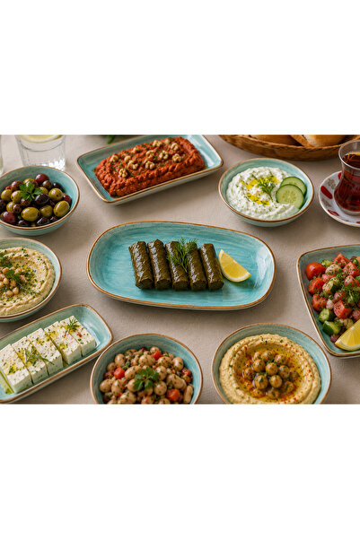 Bonna Porselen طبق أكوا جورميه بيضاوي 24×14 سم