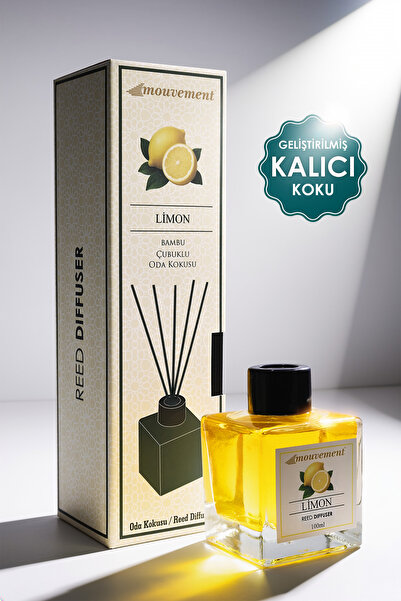 MOUVEMENT Limon Ferahlığı 100 ml Bambu Çubuklu Oda Kokusu – Evinize Canlılık ...