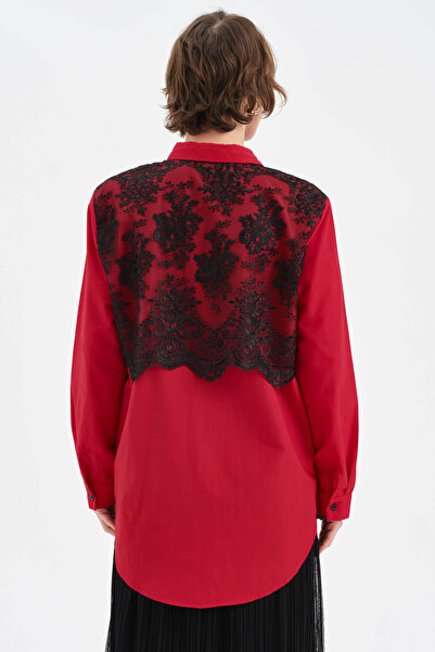 tw3 Women's Lace Detailed Design Shirt