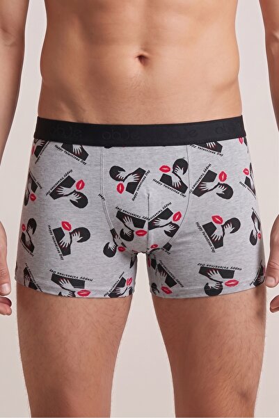 OBJE Erkek Öpücük Desen Boxer