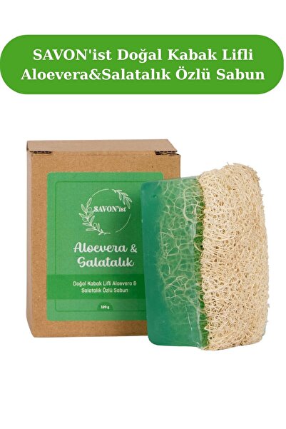 SAVON'ist Doğal Kabak Lifli Aloevera&Salatalık Özlü Sabun Batık Görünümünü Ha...