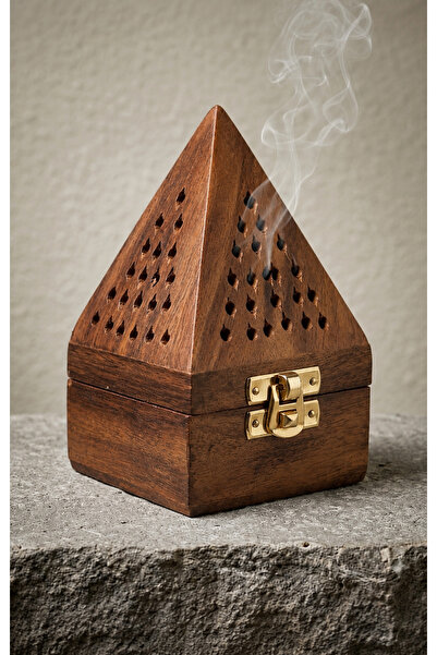 NAMAT Seasame Wooden Incense Burner For Bakhur And Home Decor