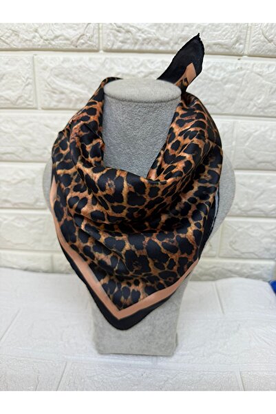 sema aksesuar Women's Leopard Patterned Scarf Bandana - Gift
