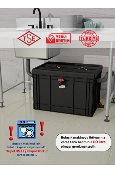 grease port GRIPOL Yağ Ayırıcı / tutucu 85 Lt Lamella Seperatör Teknolojisi