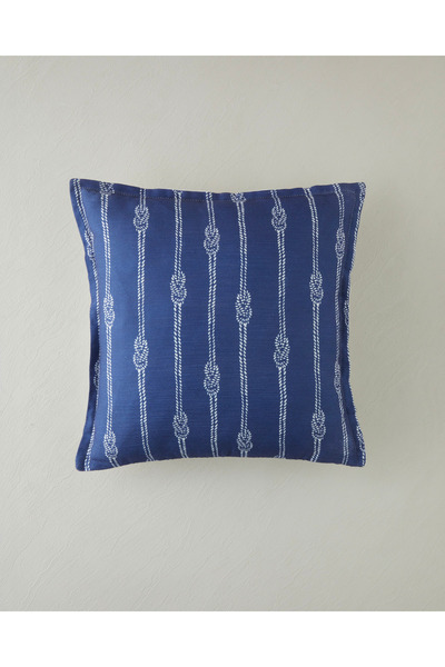 English Home Rope Kırlent Kılıfı 45x45 cm Lacivert