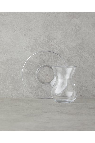 English Home Stellar Cam 12 Parça 6 Kişilik Çay Seti 140 ml Silver