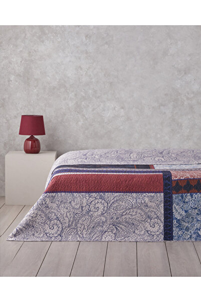 English Home Flora Drape Çift Kişilik Çok Amaçlı Örtü 200x220 cm Yeşil