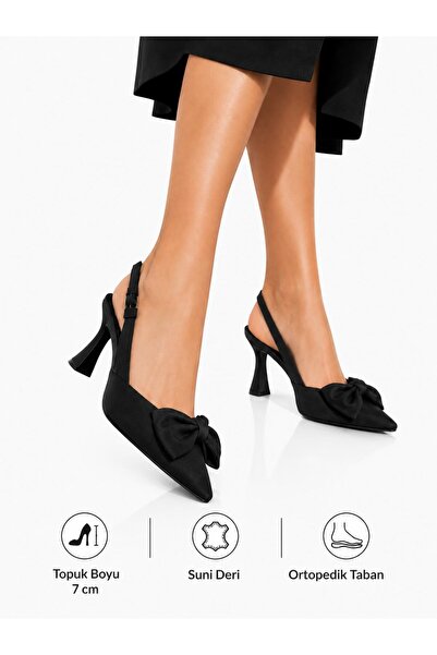 VEİLLETTO Bella Kadın Stiletto Fiyonk Detaylı Ayakkabı