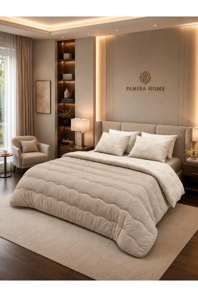 Pamira Home لحاف مزدوج من صوف الخروف الميرينو بنسبة 100% من ويلسوفت