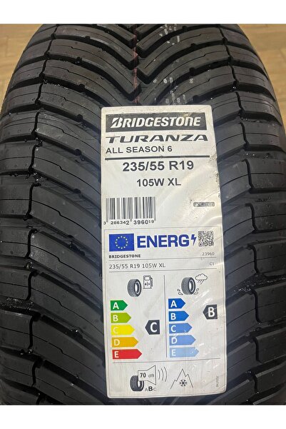 Bridgestone 235/55R19 105W XL TURANZA ALL SEASON 6 M+S/SFM (B/C/70) (4MEVSIM)...