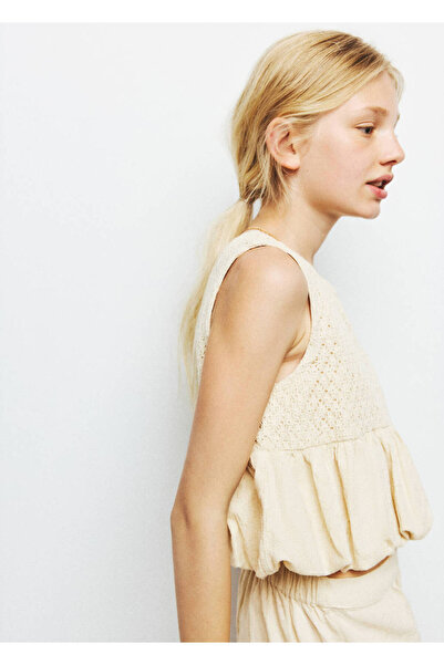 MANGO Kids Kroşe evaze bluz