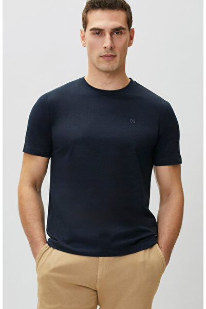 Network Lacivert Basic T-shirt