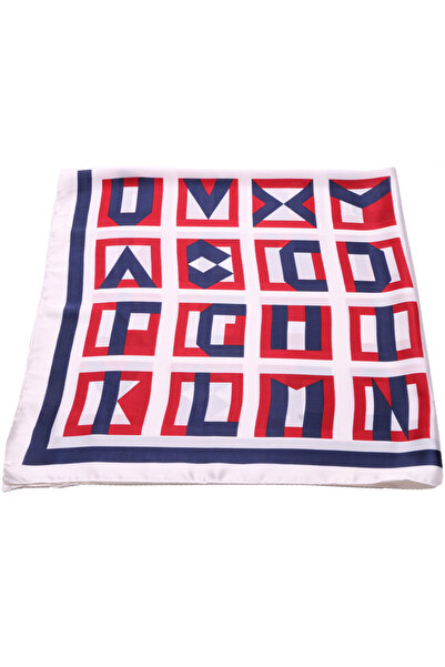 Joolar Esarfa dama, de plaja sau promenada, 90 x 90, imprimeu patrate colorbl...