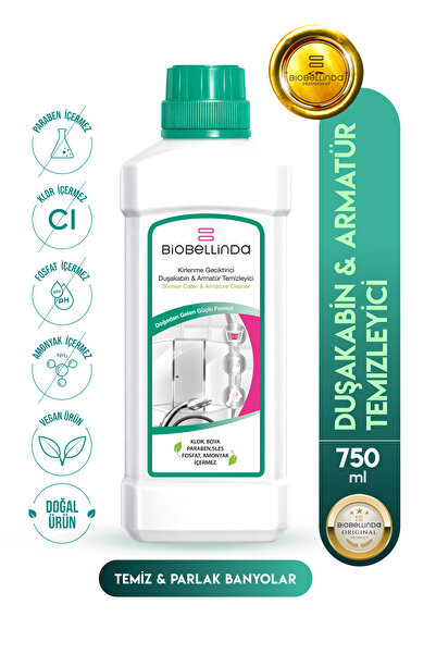 BioBellinda Doğal Natural Duşakabin Ve Armatür Temizleyici Kirlenme Özellikli...