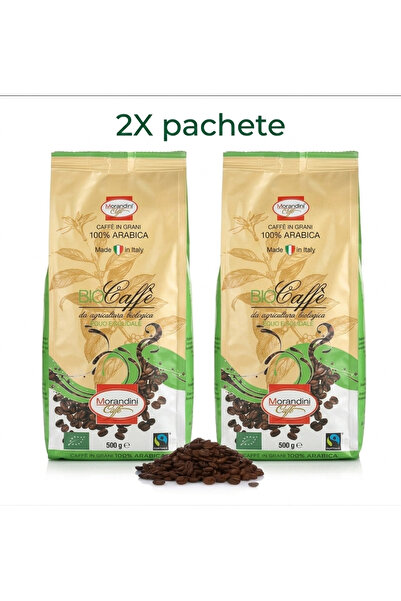 Morandini Caffe PACHET: 2 X Cafea boabe BioCaffe Morandini Caffe, 100% Arabic...