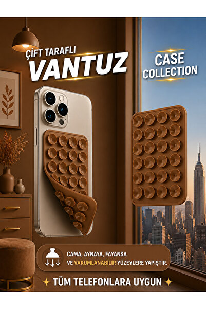 Case collection Slikon Çift Taraflı Vantuz Telefon Tutucu Vakum,Cama Yapışan ...