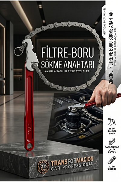 Transformacion Zincirli Filtre Boru Sökme Anahtarı - Boru Sökme Anahtarı Prof...