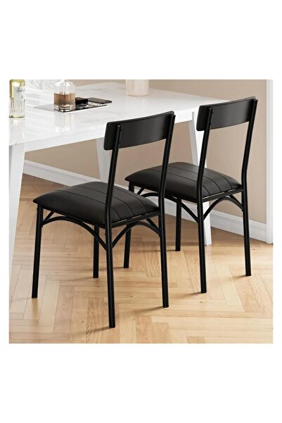 Garvee Kitchen chair with 2 Upholstered Chairs, Square Dining Table for 2 Peo...